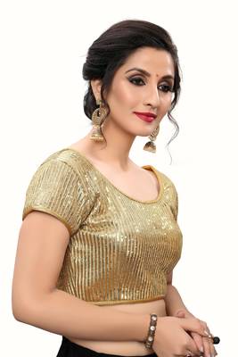 Beige Women'S Embroiderey Silk Blouse 3