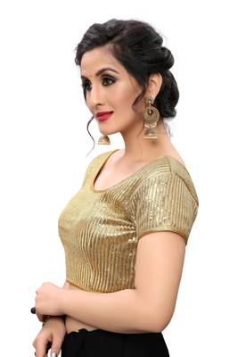 Beige Women'S Embroiderey Silk Blouse 4