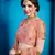 Peach Zari And Sequins Embroidered Art Silk Semi Stitched bridal lehenga