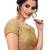 Beige Women'S Embroiderey Silk Blouse