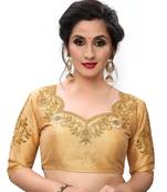 Beige Women'S Embroiderey Santoon Blouse