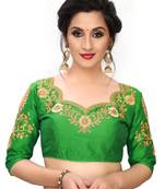 Green Women'S Embroiderey Santoon Blouse