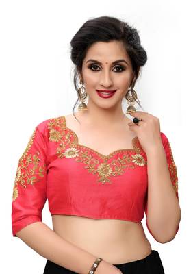 Pink Women'S Embroiderey Santoon Blouse 1