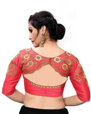 Pink Women'S Embroiderey Santoon Blouse 2