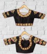 Black Women'S Embroiderey Santoon Blouse