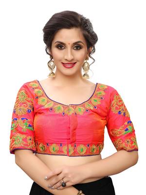 Pink Women'S Embroiderey Santoon Blouse 1
