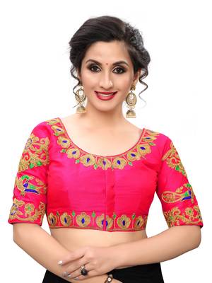 Pink Women'S Embroiderey Santoon Blouse 1