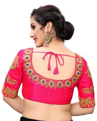 Pink Women'S Embroiderey Santoon Blouse 2