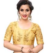 Beige Women'S Embroiderey Santoon Blouse