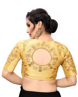 Beige Women'S Embroiderey Santoon Blouse 2