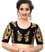 Black Women'S Embroiderey Santoon Blouse