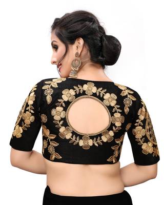 Black Women'S Embroiderey Santoon Blouse 2