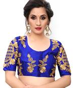 Blue Women'S Embroiderey Santoon Blouse