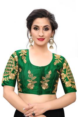 Green Women'S Embroiderey Santoon Blouse 1