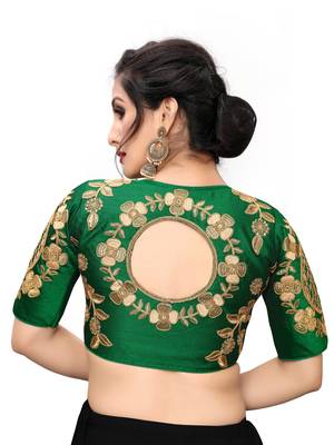 Green Women'S Embroiderey Santoon Blouse 2