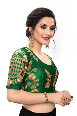 Green Women'S Embroiderey Santoon Blouse 3