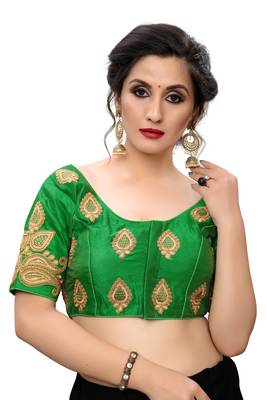 Green Women'S Embroiderey Santoon Blouse 1
