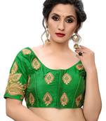 Green Women'S Embroiderey Santoon Blouse