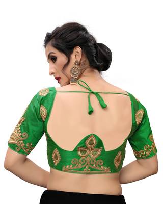 Green Women'S Embroiderey Santoon Blouse 2