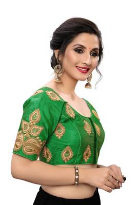Green Women'S Embroiderey Santoon Blouse 3