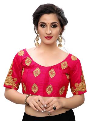 Pink Women'S Embroiderey Santoon Blouse 1