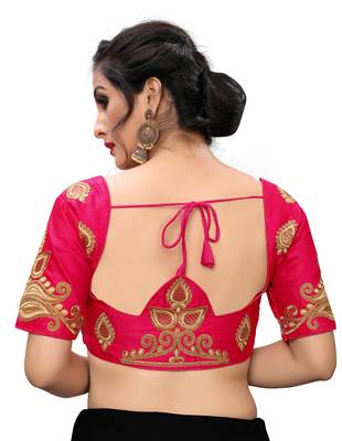 Pink Women'S Embroiderey Santoon Blouse 2