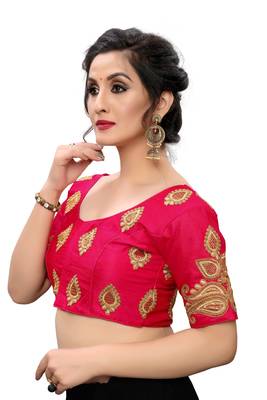 Pink Women'S Embroiderey Santoon Blouse 4