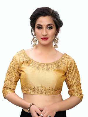 Beige Women'S Embroiderey Santoon Blouse 1