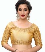 Beige Women'S Embroiderey Santoon Blouse