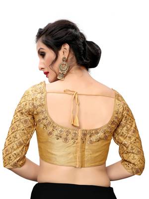 Beige Women'S Embroiderey Santoon Blouse 2