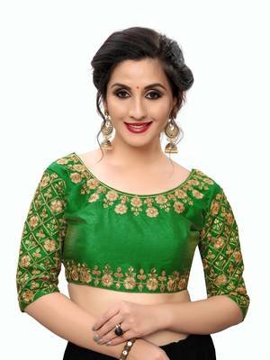Green Women'S Embroiderey Santoon Blouse 1
