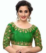 Green Women'S Embroiderey Santoon Blouse