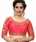 Pink Women'S Embroiderey Santoon Blouse