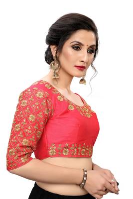 Pink Women'S Embroiderey Santoon Blouse 3