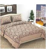 Premium quality soft touch chenille Jacquard woven heavy double bedsheet with two pillow covers.