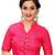 Pink Women'S Printed Silk Blouse