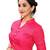 Pink Women'S Printed Silk Blouse