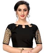 Black Women'S Embroiderey Santoon Silk Blouse