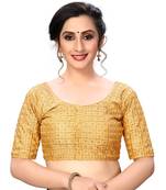 Beige Women'S Embroiderey Santoon Silk Blouse