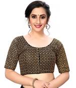 Black Women'S Embroiderey Santoon Silk Blouse