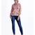 Pink printed cotton cotton-tops