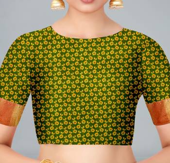Peach woven banarasi saree with blouse 5