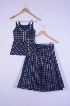 Everwillow  Girl Blue Lahenga Choli Set