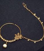 Gold nose-ring