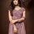 Purple moti net salwar