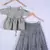 Girl Brocade Sea Green With Grey Colour  Lahenga Choli