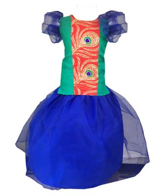  Parrot Green Blue Baby gilrl Lehenga choli,.FULLY STITCHED. 1