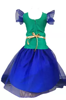  Parrot Green Blue Baby gilrl Lehenga choli,.FULLY STITCHED.