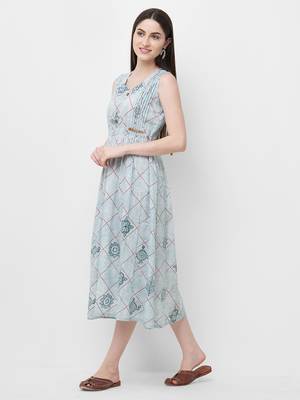 Grey printed rayon ethnic-kurtis 3