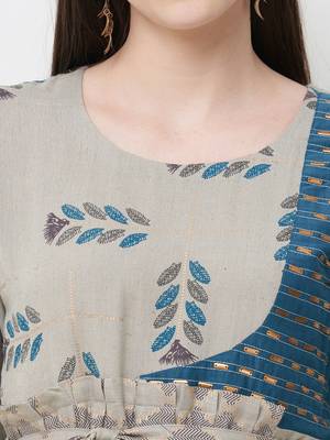 Grey printed rayon ethnic-kurtis 5